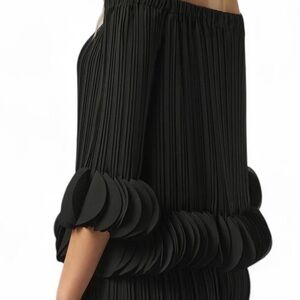 NWT Joseph Ribkoff Black Off-Shoulder Blouse